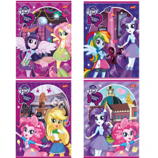 Zeszyt w okładce laminowanej linia podwójna A5 16 kartek My Little Pony Eqestria Girls