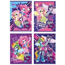 Zeszyt w okładce laminowanej linia podwójna dwukolorowa A5 16 kartek My Little Pony Equestria Girls