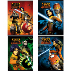 Zeszyt z okładką laminowaną linia podwójna A5 16 kartek Star Wars Rebels