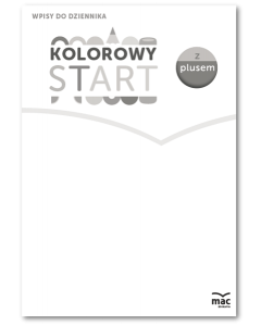 Kolorowy start z plusem. Wpisy do dziennika